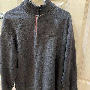 Orvis large gray pullover